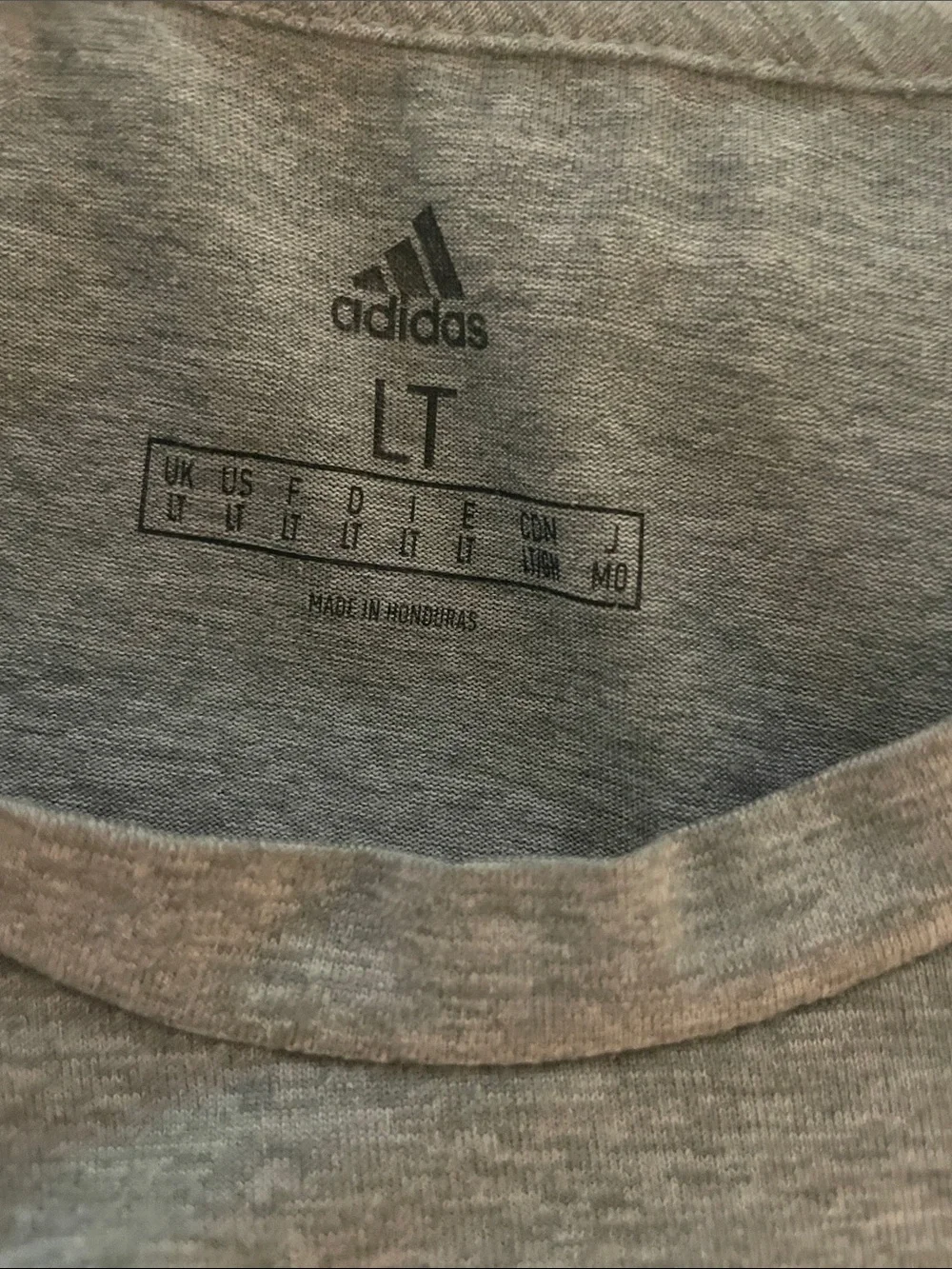 Men’s Adidas Football Sleeveless Training Shirt Large Tall Gray Red Wolf